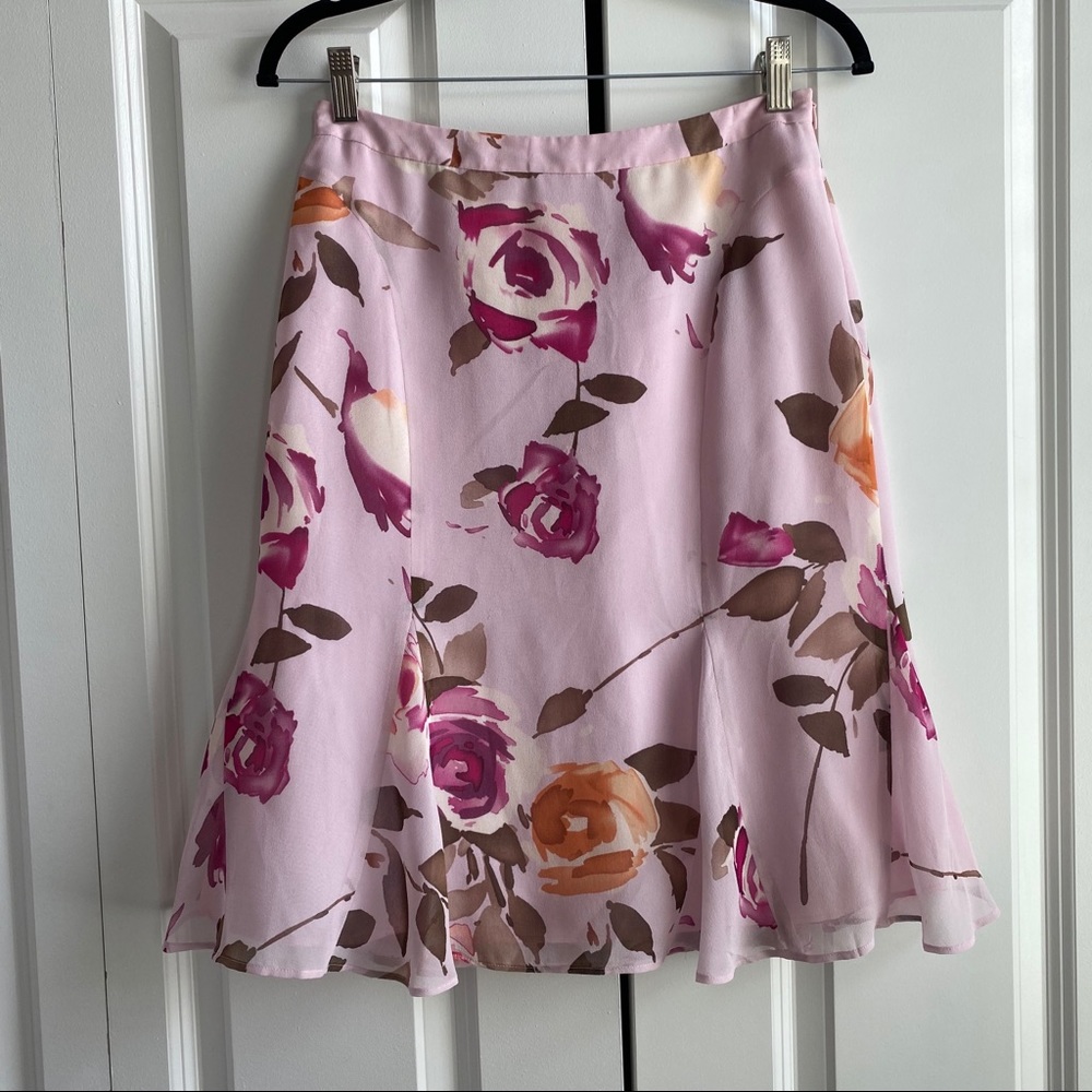 Banana Republic Silk Flare Skirt